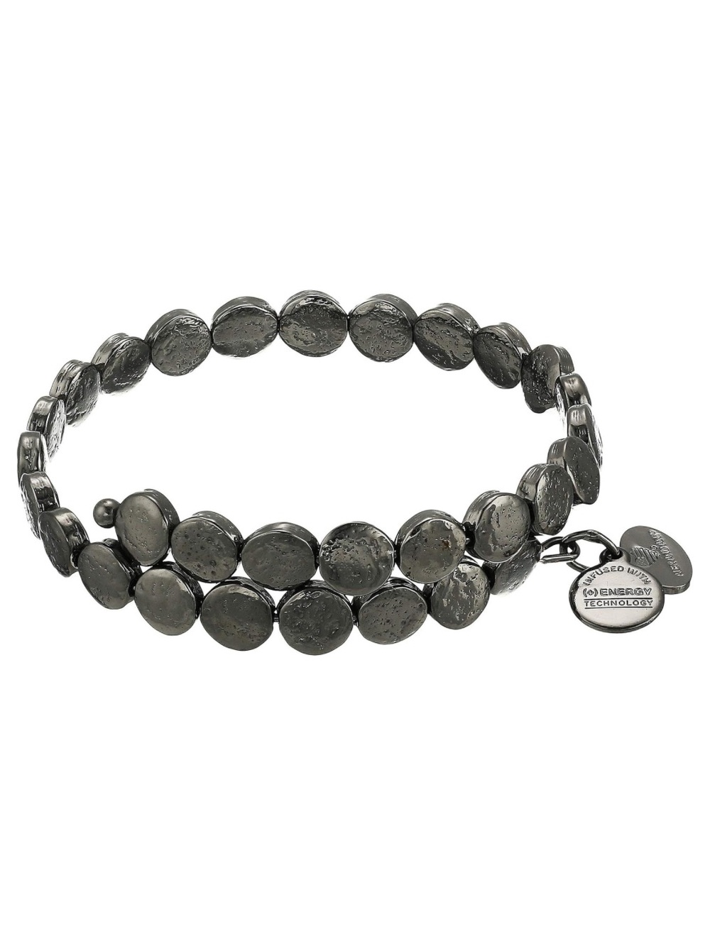 Alex and Ani Coin Wrap Bracelet - Midnight Silver